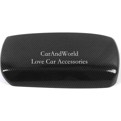 Accessories Fit For Toyota Corolla 2019 2020 Center Console Seat Armrest Storage Box Protector Molding Carbon Fibre Cover Kit
