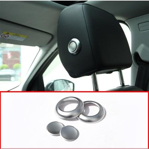 For Land Rover Discovery Sport 2015-2019 ABS Headpillow Adjustment Decoration Button Cover Trim For Range rover Velar 17-20 4pcs