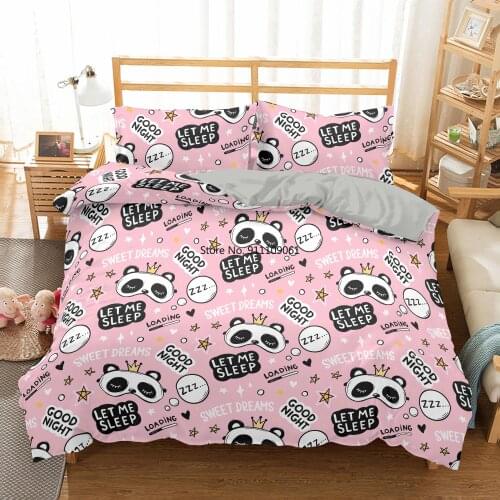 Children Cartoon Cute Animals Bedding Sets Twin Size Luxury Duvet Cover 90 Pillowcase Quilt Cover Kids Dog Print Home Textiles