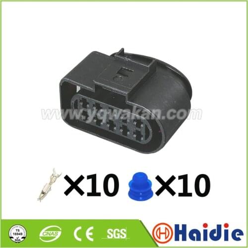 2sets HEADLIGHT ELECTRICAL PLUG RH FOR A6 C5 3.0 2003 VW 10pin connector 493577-1