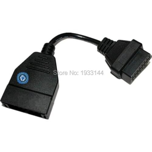10pcs Original CableOBD2 OBD2-HUB 9 Pin T Cable With 16pin OBD2 connectors for Car bus truck auto vechicle Scanner Cable