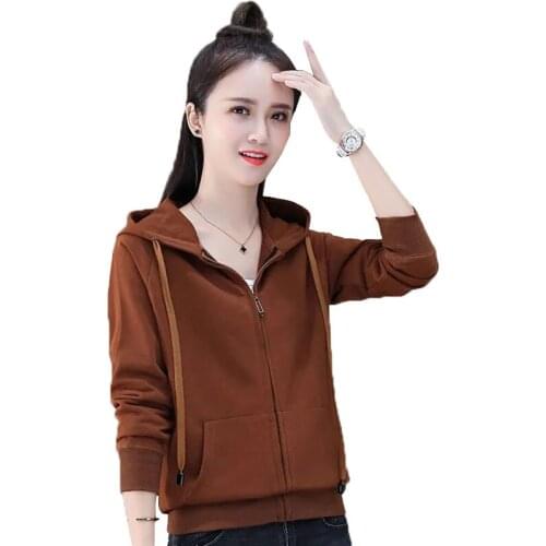 Sweatshirts Women Spring Autumn New Hoodies Korean Loose Tops Female Casual Long Sleeve Pullover Sportswear Clothes Plus Size