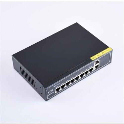 ANDDEAR-CG1 48v 8 port gigabit unmanaged poe switch 8*10/100 mbps POE poort; 2*10/100/1000 mbps UP Link poort; NVR poort