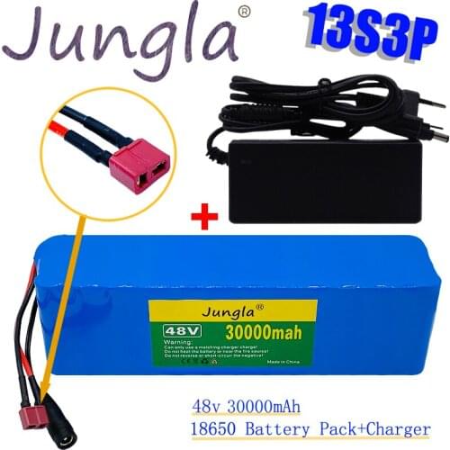 48V Li ion battery 48V 30ah 1000W 13s3p Li ion battery pack for 54.6V E-bike scooter with BMS + charger