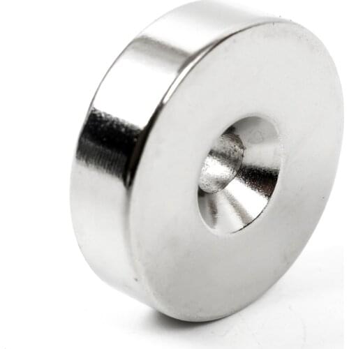 U-JOVAN 1pc 35 x 10 hole: 6mm N35 Round Neodymium Magnet Countersunk Ring Rare Earth Magnets for Art Craft 35*10-6mm