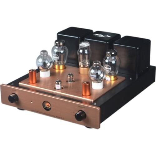 Meixing mingda MC368-BLP Vacuum Tube Integrate Amplifier Power AMP With MM input KT90 *2 5Z3/5U4G *1 18W*2