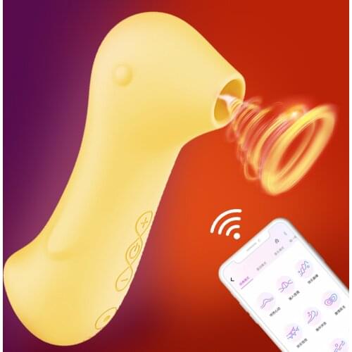 Powerful Clit Sucker APP Wireless Remote Control Vagina Sucking Vibrator Blowjob Clitoris Stimulator Oral Nipple Erotic Sex Toys