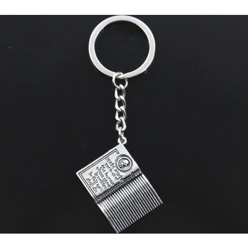 New Keychain 32x24mm Book Death Note Pendants DIY Men Car Key Chain Ring Holder Keyring Souvenir Jewelry Gift