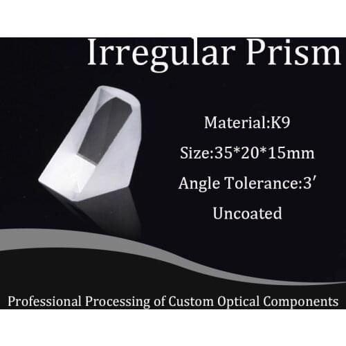 Optical quality K9 glass roof prism anti-reflection coating high quality test experiment optical components wholesale custom
