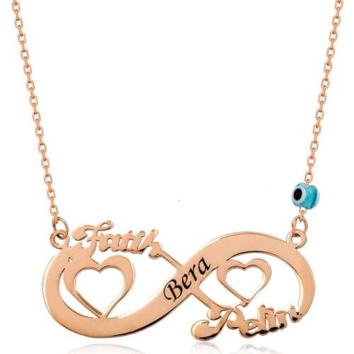 Real Silver 925 Jewelry Sterling Silver Heart Infinity Is Necklace