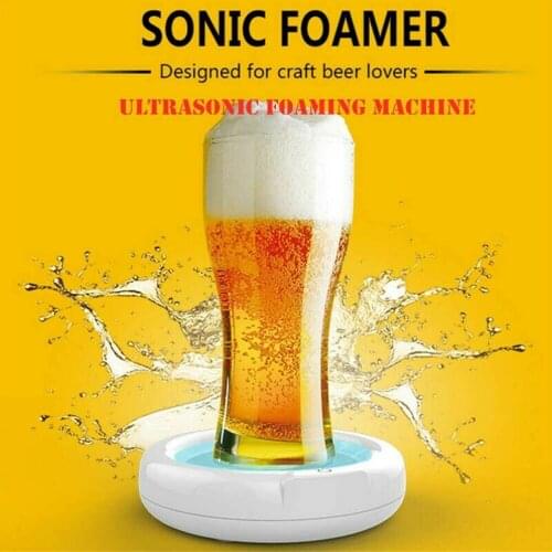 Beer Bubbler Household Supersonic Foaming Machine Portable Beer Foam Maker Sonic Foamer Perfect Head Frother For Ice Beer