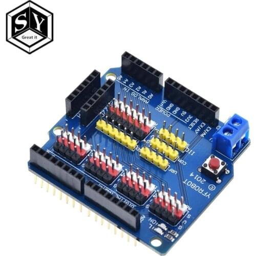 1PCS Great IT V5 Sensor Shield Expansion Board Shield For Arduino UNO R3 V5.0 Electronic Module Sensor Shield V5 expansion board