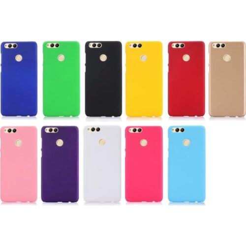 50pcs/lot Free Shipping New Rubber Matte Hard back Case Cover For Huawei Honor 7X