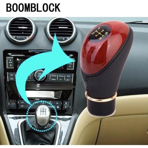 Artificial Peach Wood Car Manual Shift Lever Gear Knob Head For Mercedes W204 BMW E36 E90 F30 F10 Volvo XC60 Alfa Romeo Audi A6