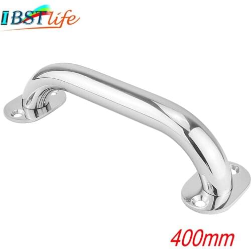 400mm Marine Grade 316 Stainless Steel Grab Handle Door Handrail Grip Rail Grab Bar Handle Boat Hatch Yacht Marine Bathroom