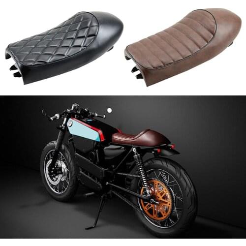 Motorcycle Motorbike Hump Flat Cafe Racer Saddle Seat Cushion Pad for H-onda