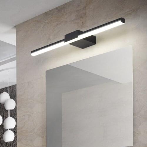 LED Bathroom Mirror Light L40cm L60cm 8W 12W Waterproof Metal Acrylic Wall Lamp Bathroom led Light Fixtures Modern