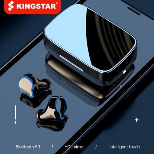 KINGSTAR Bluetooth 5.1 Earphones Wireless Headphone 9D Stereo Sports Waterproof Earbuds Headsets With 2000mAh Charging Box