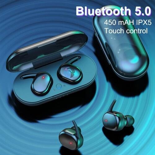 Y30 TWS Blutooth Earphones Wireless Touch TWS 5.0 Sports Bluetooth Headphones Waterproof Headset for Smartphones Charging Box