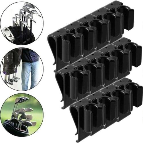 Pack 14 Pcs Golf Putter Clamp Golf Bag Clips Clubs Holder Organizer with Plastic White Marker Drop Ship