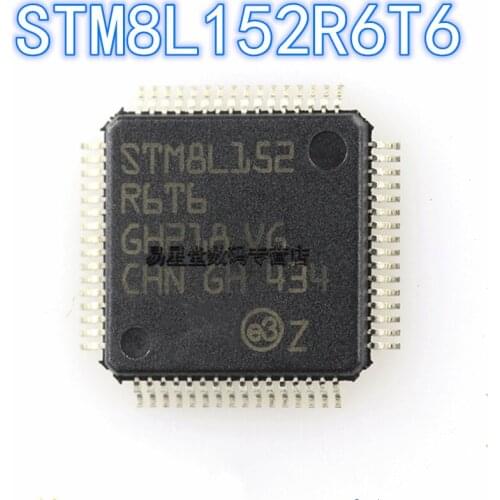 1PCS-10PCS 100% brand new original authentic STM8L152R6T6 QFP-64 8L152R6T6 QFP64 32-bit microcontroller chip 16MHz/32KB flash me