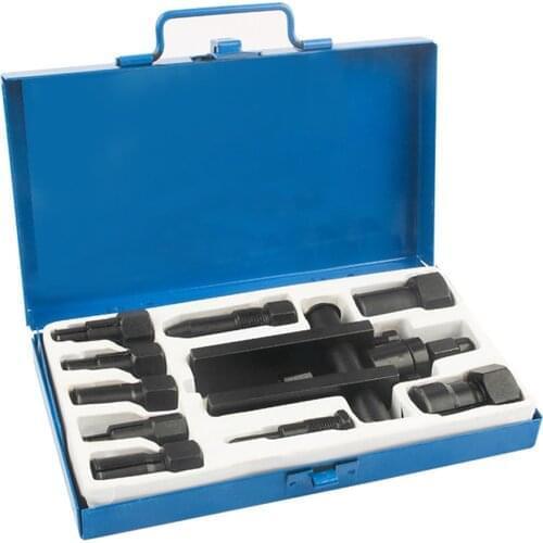 10 PCS Steel 2-jaw Bearing Puller Motorcycle Bearing Remover Bearing Extractor Puller Motorcycle Repairs Set with Storage Box