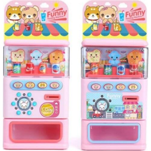 2020 Explosive Drink Vending Machine Toy Cash Register Play House Toy Coin-operated Vending Machine Children Christmas Gift