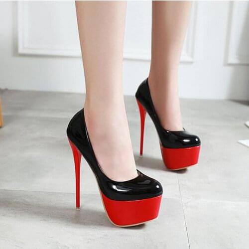 2021 Platform Pumps Women Shoes Sexy Extremely High Heels 16CM Female Shoes Stiletto Ladies Wedding Party Shoes 35-42
