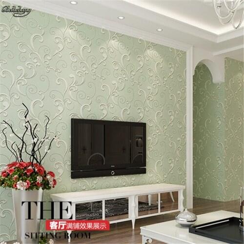 Beibehang 3D super thick non-woven wallpaper warm bedroom background wallpaper simple auspicious clouds map