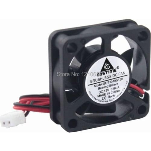 5Pieces LOT Gdstime 3010s 30 x 30 x 10MM 30MM 2Pin Motor 12V DC Cooler Cooling Fan