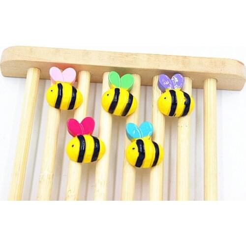 50pcs/lot flat back resin bee animals DIY resin cabochons accessories 16*20mm