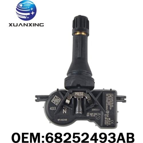 68252493AB Tire Pressure Monitor Sensor TPMS 433Mhz For 2019 2020 CHRYSLER VOYAGER Dodge Dart Jeep
