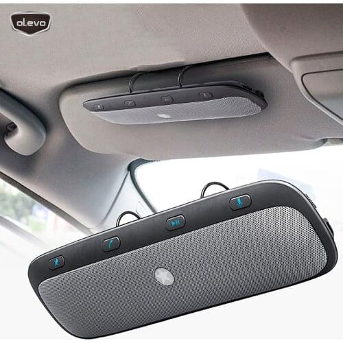 Wireless Car Speakerphone Handsfree Wireless Bluetooth Speaker Phone MP3 Music Player Sun Visor Clip Multipoint Car Charger