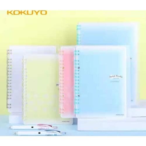 Japan KOKUYO Pastel Cookies Series Loose-leaf Notebook Smart Ring A5 B5 with100 Sheets Loose-leaf Paper Horizontal Line