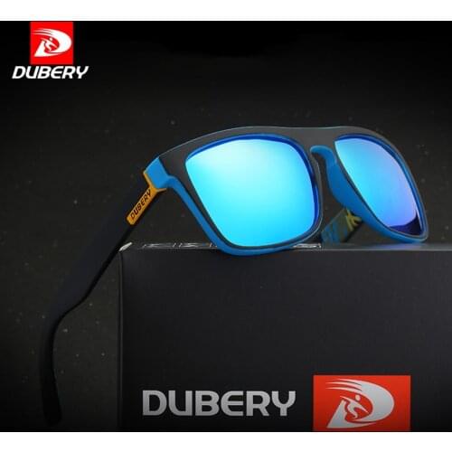 DUBERY Brand Design Polarized Sunglasses Men Driving Shades Male Vintage Sun Glasses For Men Retro Mirror Square Cool Oculos