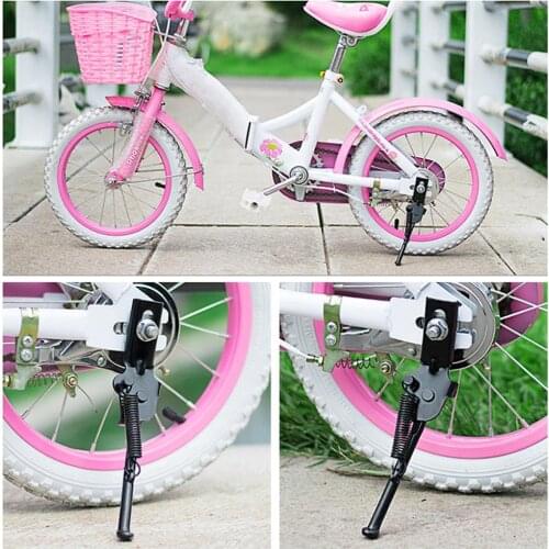 Children Bicycle Kickstand Carbon Steel Kids Foot Support Single Side Stand For 12/14/16 Inch Bike Balance Car Parking Frame