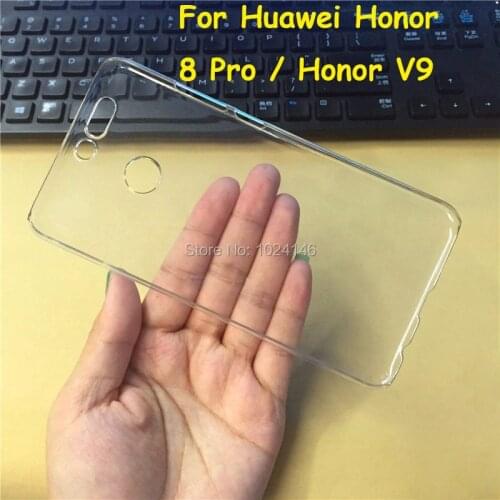 For Huawei Honor 8 Pro 8Pro / V9 5.7" New Slim Crystal Transparent Hard PC Back Case DIY Cover Protection Skin Shell