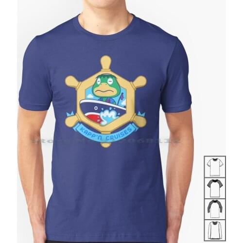 Kapp'n Cruises T Shirt 100% Cotton Kappn Cruises Animal Boat Kk Slider Villager Tom Nook Drew Wise Gaming Video Games Creative