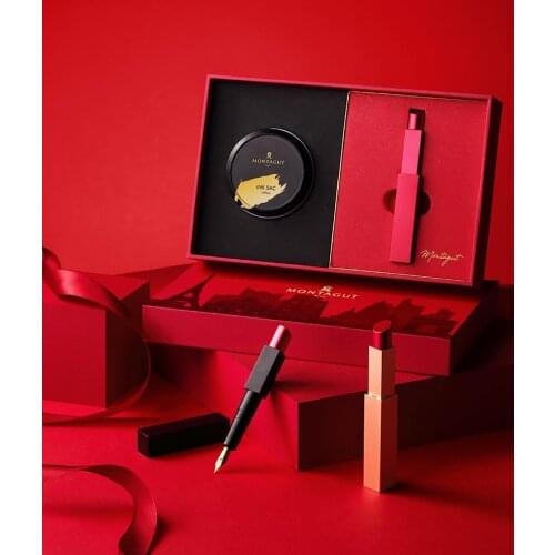 High End Luxury Cultural And Creative Lipstick Fountain Pen Gift For Ladies 0.5mm Nib