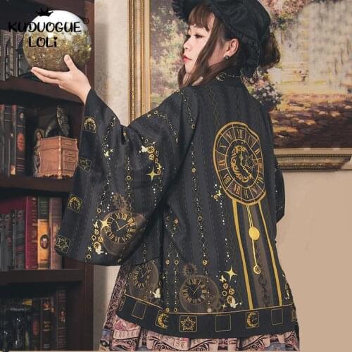 Gothic Kimono Boho Mujer Cardigan Women Japanese Dress Kimono Femme Top Traditional Streetwear Blouses Cosplay Anime Beach Long