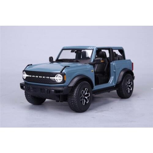 Maisto 1/18 For Ford Bronco Badlands No door 2021 Diecast Model Car Orange/Blue/Red Kids toys Girls for Display Collection Metal