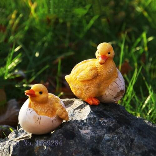 Creativity Simulation Animal Duck Eggshell Lovely Outdoor Garden Decoration Childrens Room Accessories Animal Sculpture