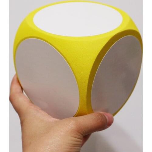 Creative Erasable Diy Dice Fun Party Family Game Couple Play Light Easy Clean Eva White Board Blank Dice Kid Toy Teaching Aid