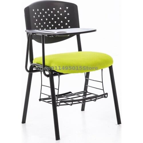 Training Chair With Table Board Writing Board Office Conference Chair Stool Student Classroom Simple Office Chair Backrest