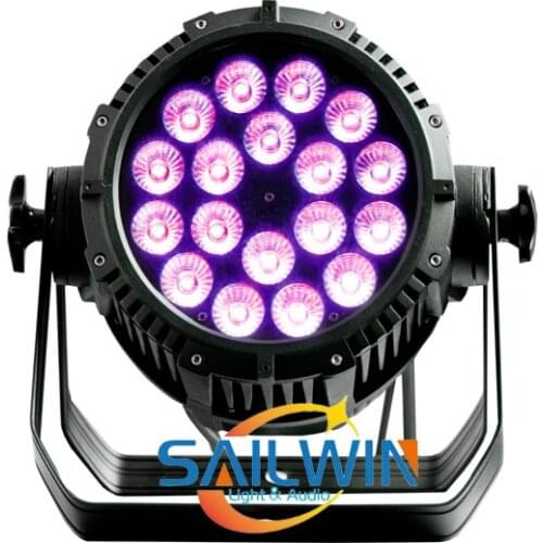 Best selling Factory price outdoor events stage IP65 aluminum 18x18w RGBWAU6in1 waterproof led par light