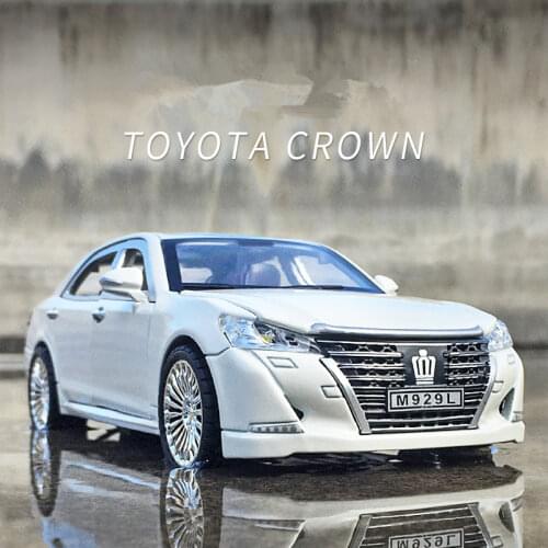 Large Size 1:24 Toyota Crown Alloy Car Model Diecasts & Toy Vehicles Toy Car Sound and light Collection Metal Car Kids Toy Gift