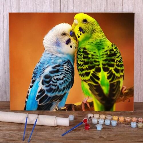 Parrot Bird Animal Coloring By Numbers Painting Package Oil Paints 50*70 Picture By Numbers Photo Loft Picture Handiwork