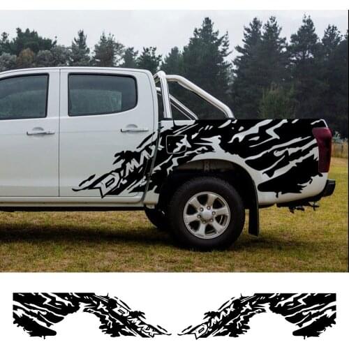 For Isuzu Dmax D Max Pickup Stickers Car Rear Trunk Bed Side Decor Decals Truck Graphics Vinyl Covers Auto Tuning Accessories
