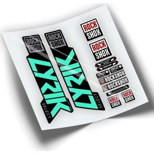 STICKERS FORK BICYCLE ROCKSHOX LYRIK SELECT 2021 BICOLOR WP369