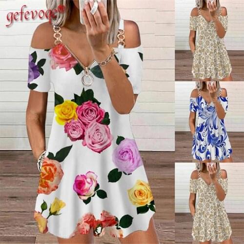 2021 Autumn Flower Printing Camisole Women Dress Elegant Fashion Knee-length Dresses Casual Oversized Off Shoulder Girl Vestidos